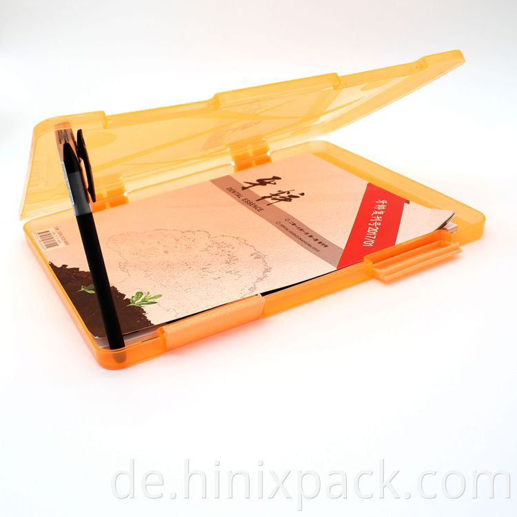 A4 plastic portable office storage stationery file folder